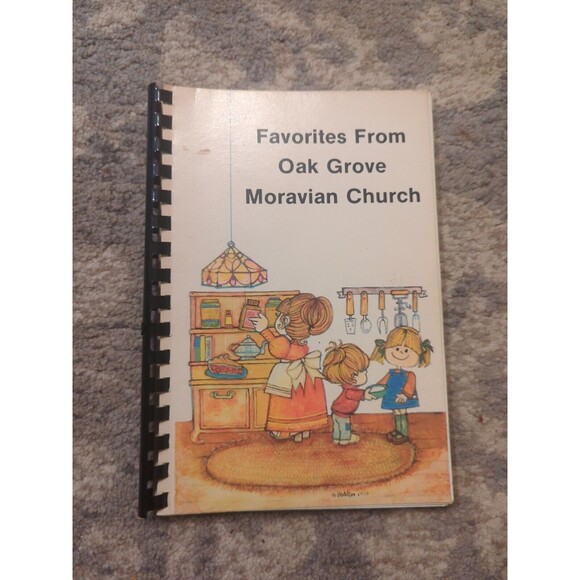 Oak Grove Moravian Church Cookbook Spiral Vintage 1982 Winston-Salem, NC - Picture 1 of 13